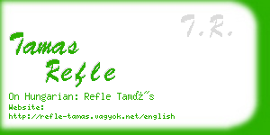 tamas refle business card